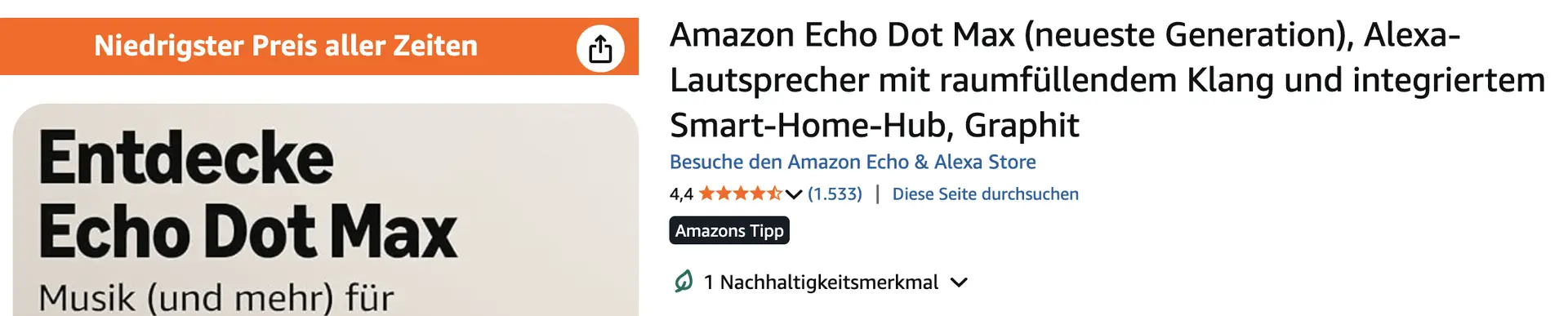 Amazon Echo Dot Max