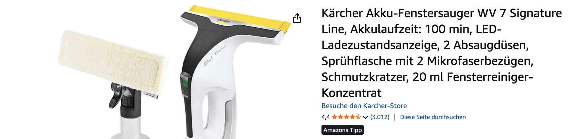 Der Kärcher Akku-Fenstersauger gehört zu den beliebtesten Geräten, wenn es um die schnelle und gründliche Reinigung von Fenstern, Spiegeln und glatten Oberflächen geht