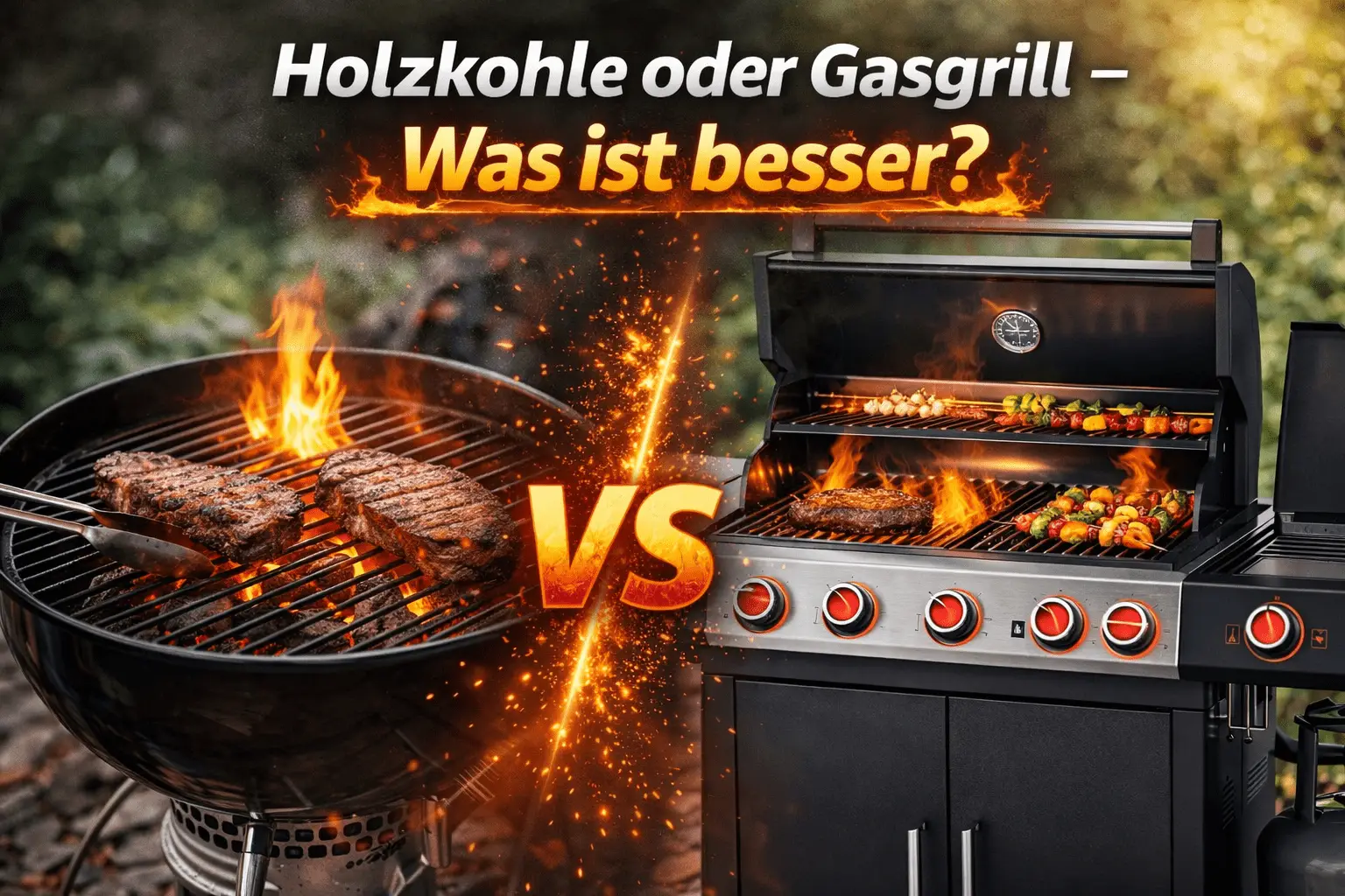 Holzkohlegrill vs Gasgrill – Vergleich welcher Grill besser ist für BBQ und Garten