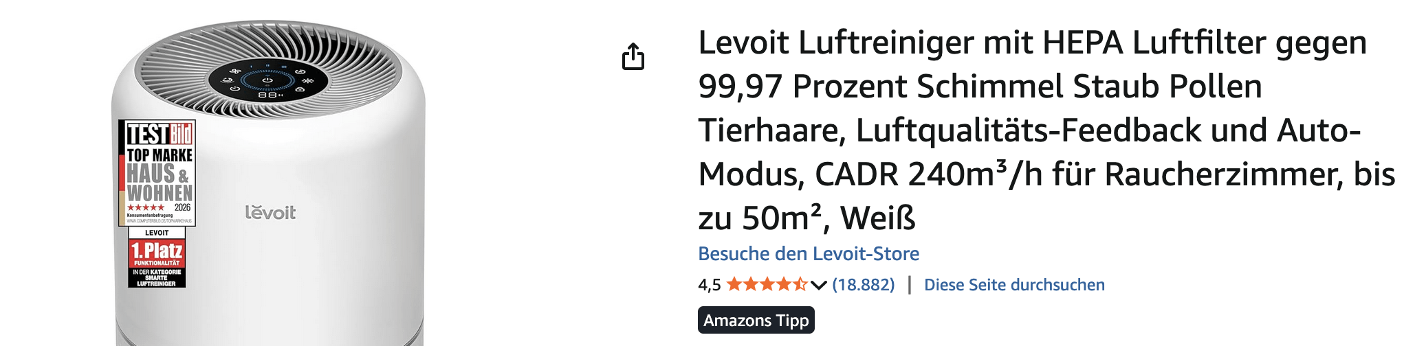 Eine hochwertige Luftreinigung mit HEPA Filter entfernt diese Partikel zuverlässig und verbessert das Raumklima deutlich.