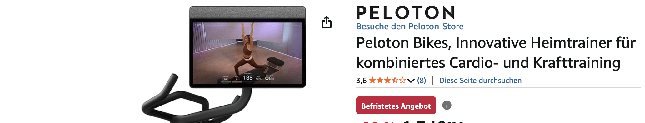 Das Peloton Bike gehört zu den bekanntesten Premium-Heimtrainern weltweit und revolutioniert das Training in den eigenen vier Wänden.