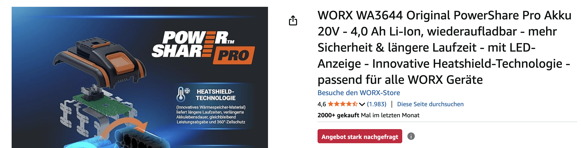 Works PowerShare Pro Akku – Mehr Leistung und Laufzeit für deine WORX Werkzeuge
